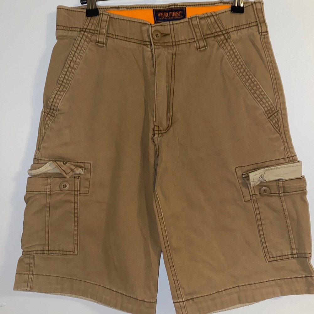 Khaki Cargo Shorts